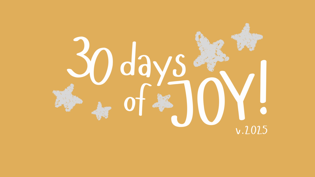 30 Days of Joy graphic